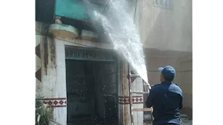 السيطرة على حريق فرن عيش بلدي في بنها 