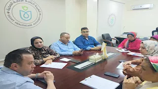 مدير الرعاية الصحية بجنوب سيناء يستعرض الأداء المالي للمنشآت الصحية