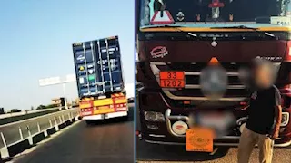 الداخلية تعاقب سائق نقل يسير برعونة أعلى الإقليمي