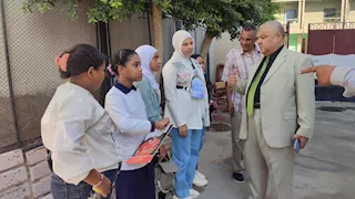وكيل تعليم الأقصر يتابع الخطة العلاجية بمدارس المحافظة