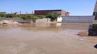 الإسماعيلية تحتوى كسرًا بخط مياه رئيسي أغرق أراضٍ زراعية (صور)