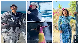 شيماء سيف وهبة مجدي وحنان مطاوع.. 20 صورة للنجمات بـ "المايوه" البوركيني أمام البحر