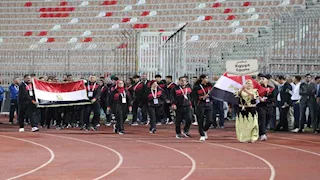 رئيس الأولمبية يطمئن على بعثة مصر في دورة الألعاب الإفريقية للمدارس