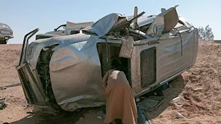 حادث مروع بالمنيا يودي بحياة مدير أمن الوادي الجديد (صور)