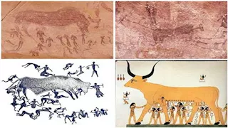 "رسومات غامضة وكائنات مشوهة".. أسرار "كهف الوحوش" بالوادي الجديد (صور)