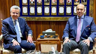 وزير الشؤون النيابية يلتقي رئيس "المركزي للمحاسبات" لتعزيز التعاون المؤسسي