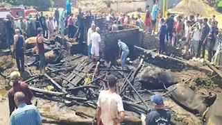 النيران اشتعلت من جديد.. كشف لغز الحرائق فى برخيل سوهاج -صور وفيديو