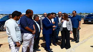 صور.. تفاصيل توسعة وتطوير المدخل الغربي لمدينة الحمام