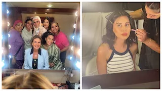 الصور الأولى لـ ياسمين رئيس من كواليس فيلمها الجديد "الست لما" 