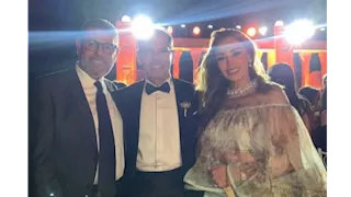 داليا البحيري تعلق على حضورها حفل زفاف حفيد عادل إمام (صورة)