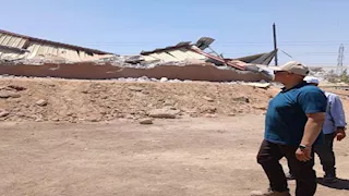 محافظ القليوبية يقود حملة مكبرة لإزالة التعديات بقرية بلقس -صور