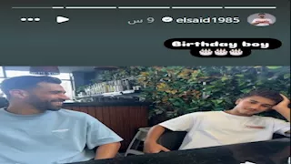 عبدالله السعيد يهنئ ابنه بهذه المناسبة (صور)