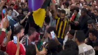 7 صور لاحتفال جمهور الاتحاد السعودي مع فلومينينسي البرازيلي بعد فوزه على الهلال