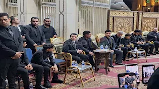 بالصور.. سعد الصغير يقدم واجب العزاء في وفاة المطرب أحمد عامر