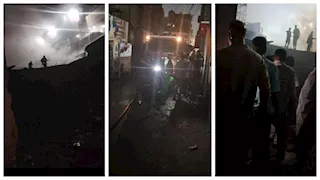 السيطرة على حريق التهم محلات قرب محطة مترو شبرا الخيمة -صور