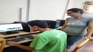 محو أمية ذوي الإعاقة الذهنية داخل مكتبة مصر في بورسعيد (صور)