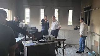 محافظ القليوبية يتابع حريق حي شرق شبرا الخيمة (صور)