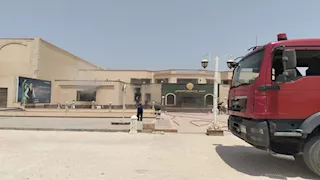  ماس كهربائي يشعل غرفة المحولات بمسرح محمد صبحي في مدينة سنبل