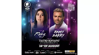 رامي صبري وروبي يستعدان لحفل غنائي بالمسرح الروماني بمارينا