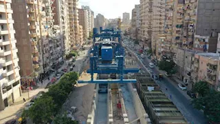 تصوير جوي لأعمال "مترو الإسكندرية".. ينقل 60 ألف راكب بالساعة