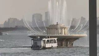 صور.. إعادة صيانة وتشغيل نافورة النيل بالقاهرة