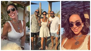 بالصور -  بسنت شوقي تتألق بإطلالة جذابة في الساحل.. وداليا البحيري تعلق