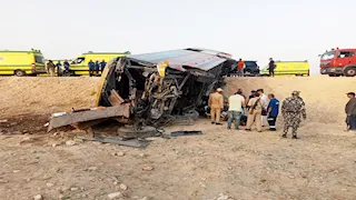 جثتان و33 مصابًا.. الصور الأولى لحادث انقلاب أتوبيس الاتحاد العربي بأسيوط