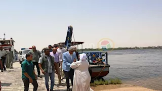 بالصور- محافظ أسوان يدشن عبارة السباعية بعد تجديدها بتكلفة 4 ملايين جنيه