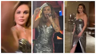 "بفستان سيلفر لامع".. أحدث جلسة تصوير جريئة لـ نيكول سابا (صور وفيديو)