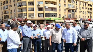 محافظ أسوان يوجه بتشجير طريق السادات للتخفيف عن المواطنين من حرارة الشمس