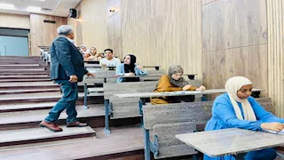 جولة لقيادات جامعة حلوان التكنولوجية لمتابعة امتحانات الفصل الصيفي