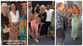 فيديو وصور- إلهام شاهين ولميس الحديدي وهالة صدقي في الساحل الشمالي