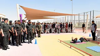 وزير الدفاع يتفقد اختبارات القبول بالأكاديمية العسكرية والكليات العسكرية