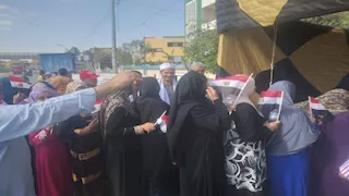 بالصور- إقبال ملحوظ على لجان الإعادة لانتخابات الشيوخ في بني سويف 