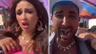 بالفيديو.. ياسمين عبد العزيز وأحمد سعد في كواليس إعلانهما الجديد