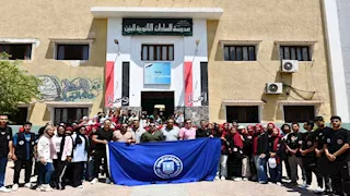 طلاب جامعة القناة يشاركون في جولة الإعادة لانتخابات مجلس الشيوخ (صور)