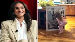 فيديو - ظهور نادر لطفلة ميجان ماركل.. ومفاجأة من الأمير هاري