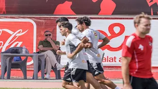 الخطيب يحضر مران الأهلي استعدادا لمواجهة بيراميدز