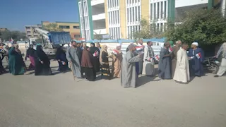  كبار السن والنساء يتصدرون المشهد الانتخابي بإعادة "الشيوخ" فى بني سويف -صور 