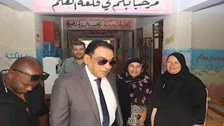 سكرتير بني سويف يتابع تصويت مليوني ناخب بجولة "الشيوخ"