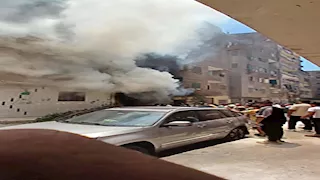 اندلاع حريق في مخزن مواد غذائية بالقناطر الخيرية 