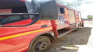 بالصور- حريق هائل يلتهم منزلا في بني سويف 