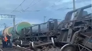  خروج 5 عربات قطار شحن عن السكة شرقي روسيا