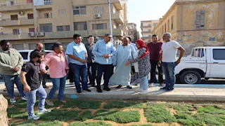 محافظ السويس يتابع تطوير شارع بورسعيد