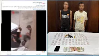 فيديو لعاطلين يبيعان المخدرات في شوارع القاهرة.. والأمن يتحرك