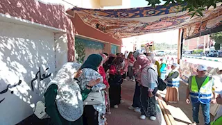  إقبال شبابي لافت على صناديق الشيوخ بالوادي الجديد - صور