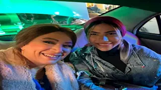 بالصور- انتصار تستعيد ذكريات تصوير "80 باكو"