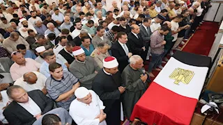 المنوفية تودع رئيس مباحث مركز الشهداء.. جنازة عسكرية مهيبة للرائد أحمد حافظ -صور