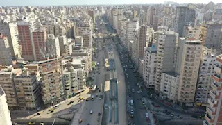 25 صورة جوية للمرحلة الأولى من مترو الإسكندرية بطول 21.7 كم