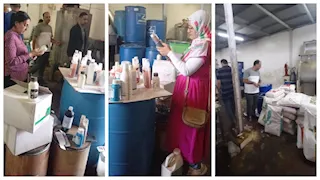 ضبط مصنع أدوية بيطرية مجهولة المصدر في السادات بالمنوفية (صور)